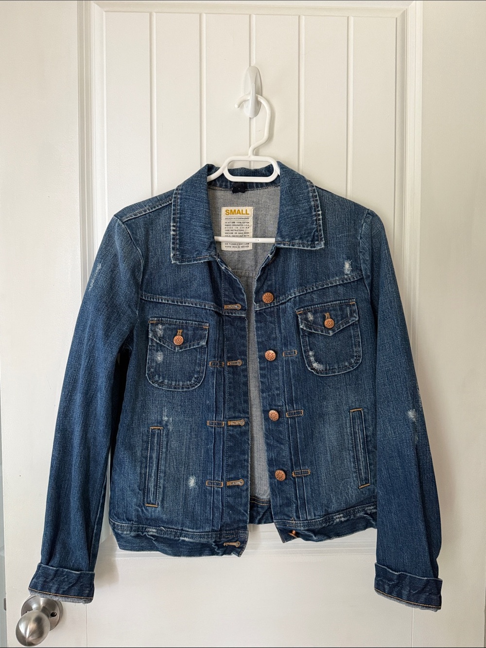 J Crew Women’s Distressed Jean Jacket
